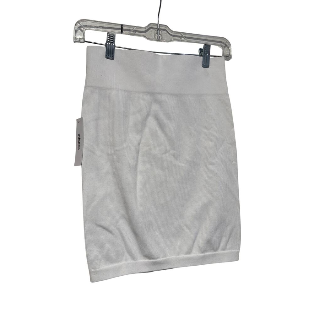 Ododos White Ribbed Mini Skirt M/L - Picture 6 of 7